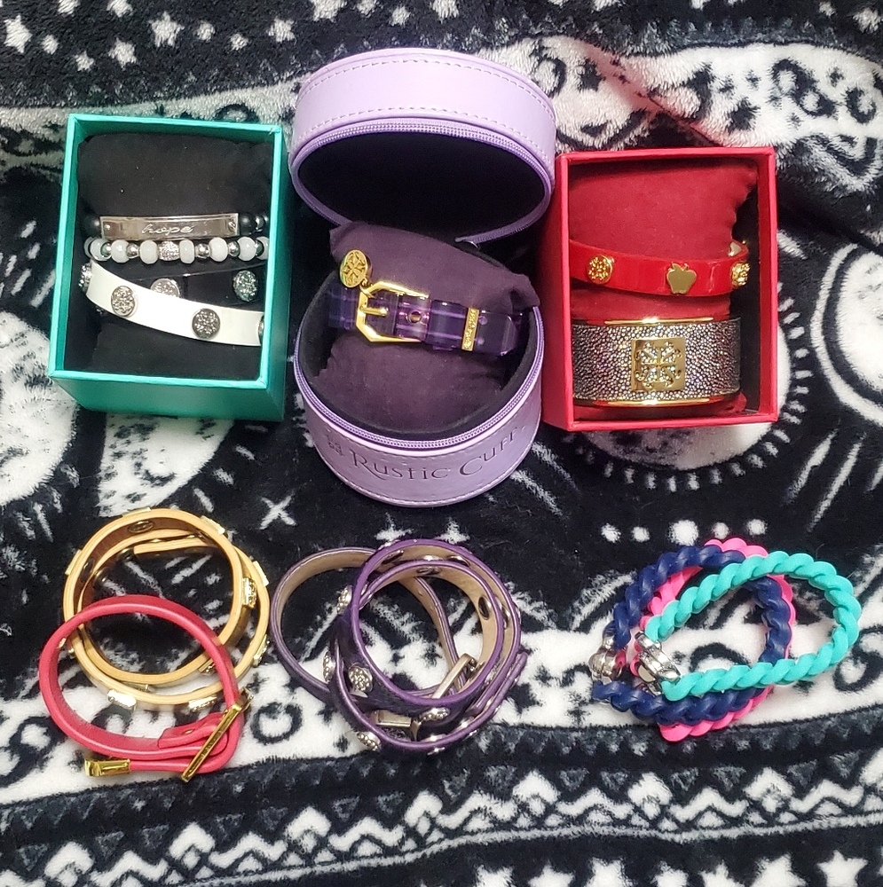 Rustic Cuff Bracelet Collection - Multicolor - image 1